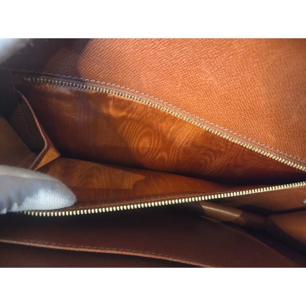 Louis Vuitton Dame GM Pochette Monogram Canvas Clutch Bag Vintage Made in France - Picture 11 of 13